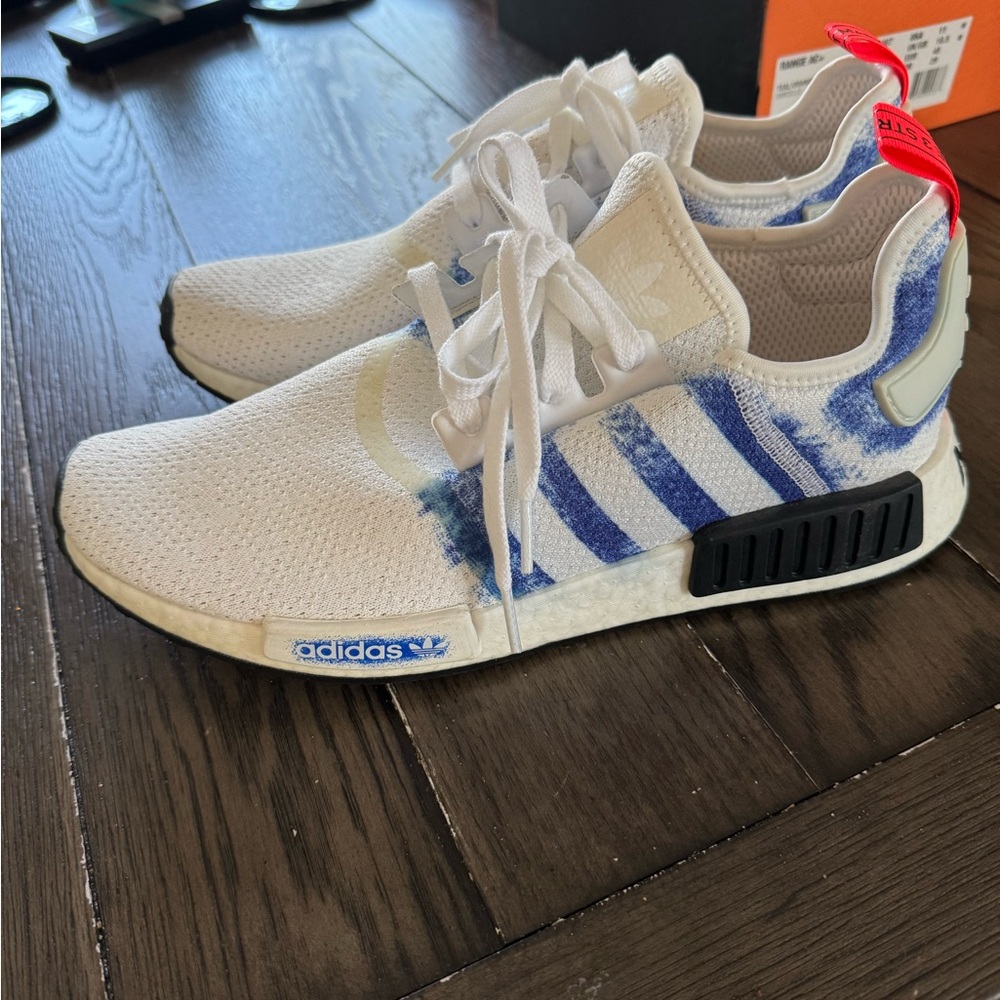 Adidas NMD R1 Bold Blue Stencil Shoes